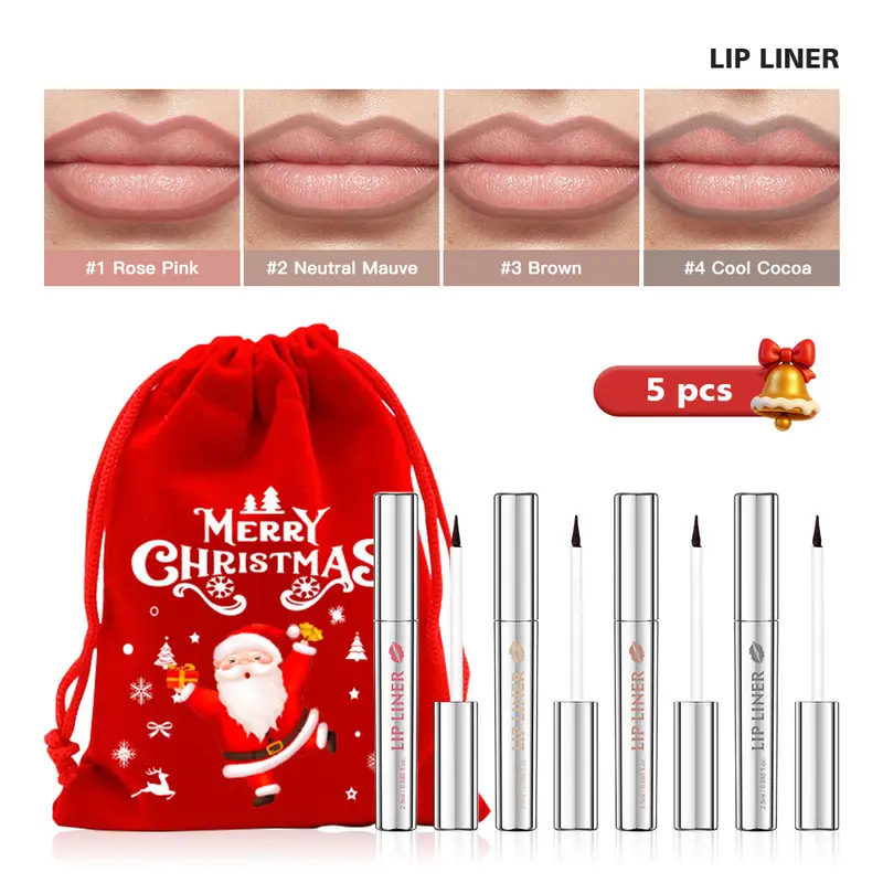 Lápis delineador labial descascável, mancha labial, tatuagem, longa duração, fosco, à prova d'água, transferência de manchas, cosmético labial, presente de natal — image 2