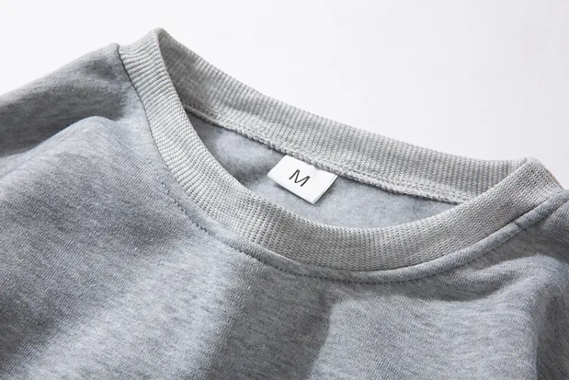 Men's Basic Pullovers Casual Sweatshirts for Men Women Solid Color Spring Autumn Hoodie Sports Long Sleeve Sweatshirt Techwear — image 2