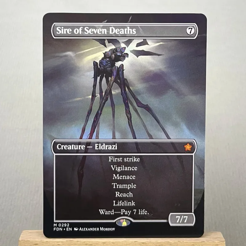 J25 INR FDN DFT DSKHOLO11-01 Tcg Proxy karty Edgar Markov Teror vrcholů Void Winnower The Aetherspark