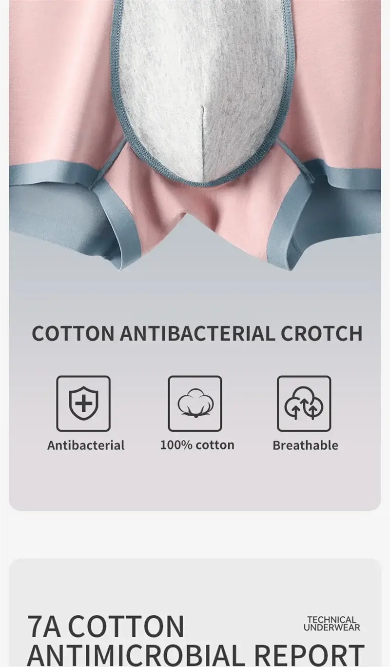 MiiOW 3Pcs Nylon Breathable Summer Men's Panties Seamless Men Underwear Antibacterial Cotton Crotch Man Boxers Mens Underpants — image 5