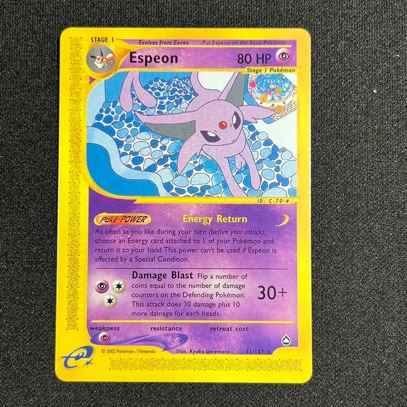 PKM Single Cards 1st Edition E-Card Celebi Charizard Skyridge (SK) Foil Cards Zapdos Aquapolis Classic Game Collection PROXY — image 17