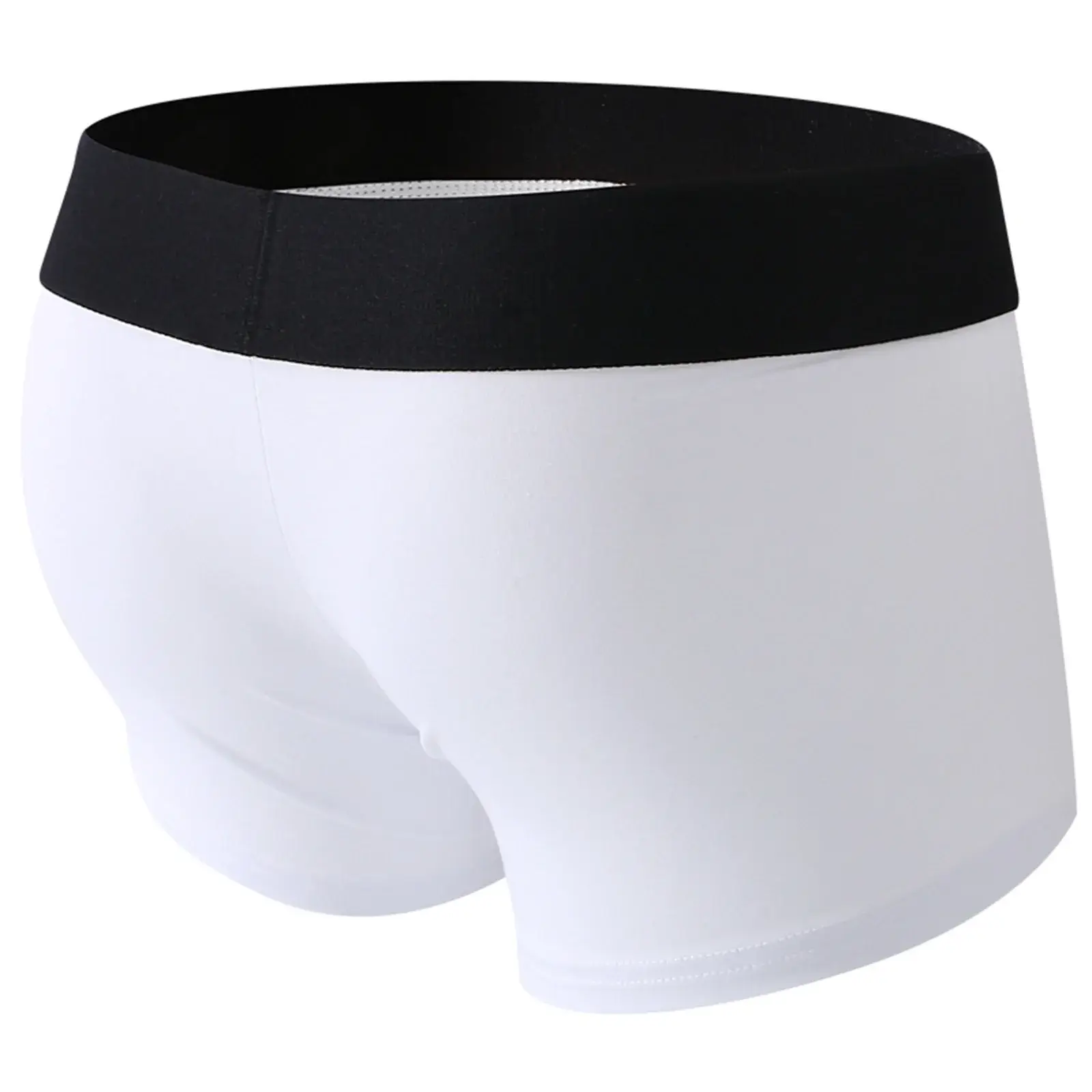 Herren-Boxershorts mit Vorderloch-Beutel, Unterwäsche, Silikon-Cockring, sexy Boxershorts, breiter Bund, Baumwollunterhose, aushöhlen, Dessous — image 11