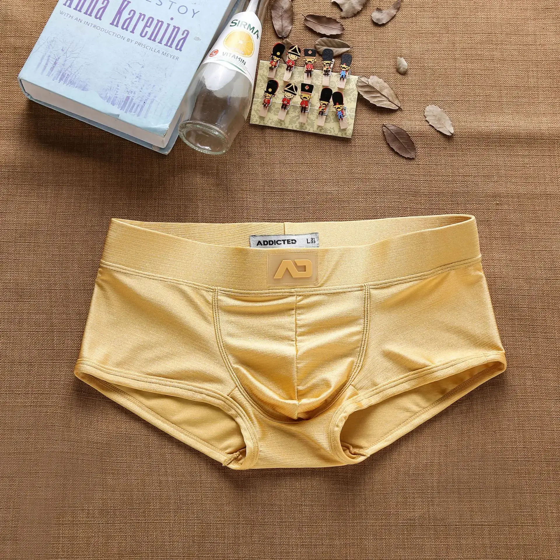 Men's Underwear Low Rise Brushed Raised Youth Flat Corner Pants — image 2
