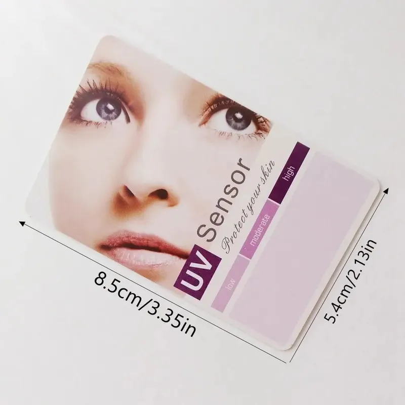 Easy to Use UV Test Card Portable Measurement Analysis Tools UVB Test Card Reusable Easy to Read UV Sensor Card — image 6
