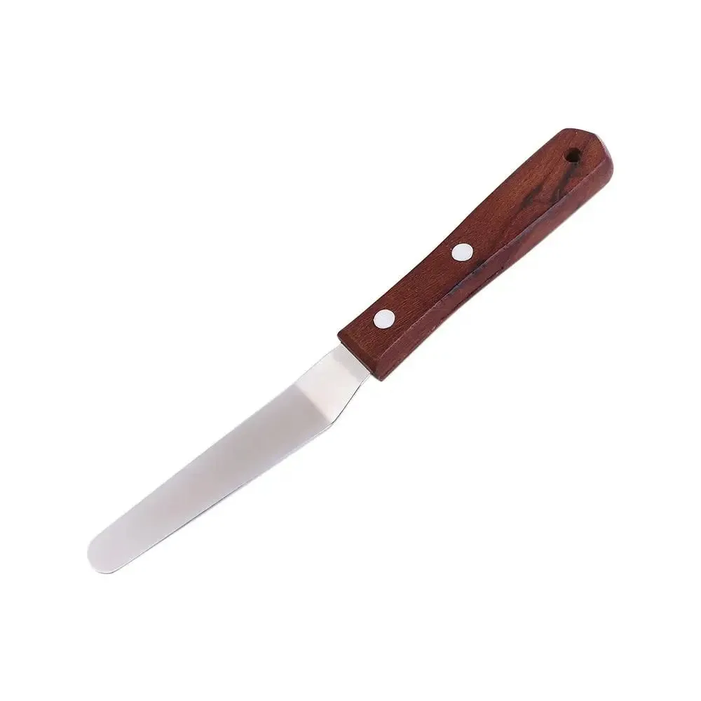 Kitchen Gadgets Stainless Steel Butter Scraper 8 Inch Comfortable Grip Cake Icing Spatula Rust-proof Jam Spreader Bread — image 16