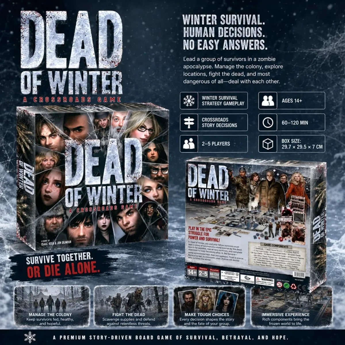 Dead of Winter Crossroads Zombie Survival Kooperatives Strategie-Brettspiel für Teenager und Erwachsene, englische Version — image 4