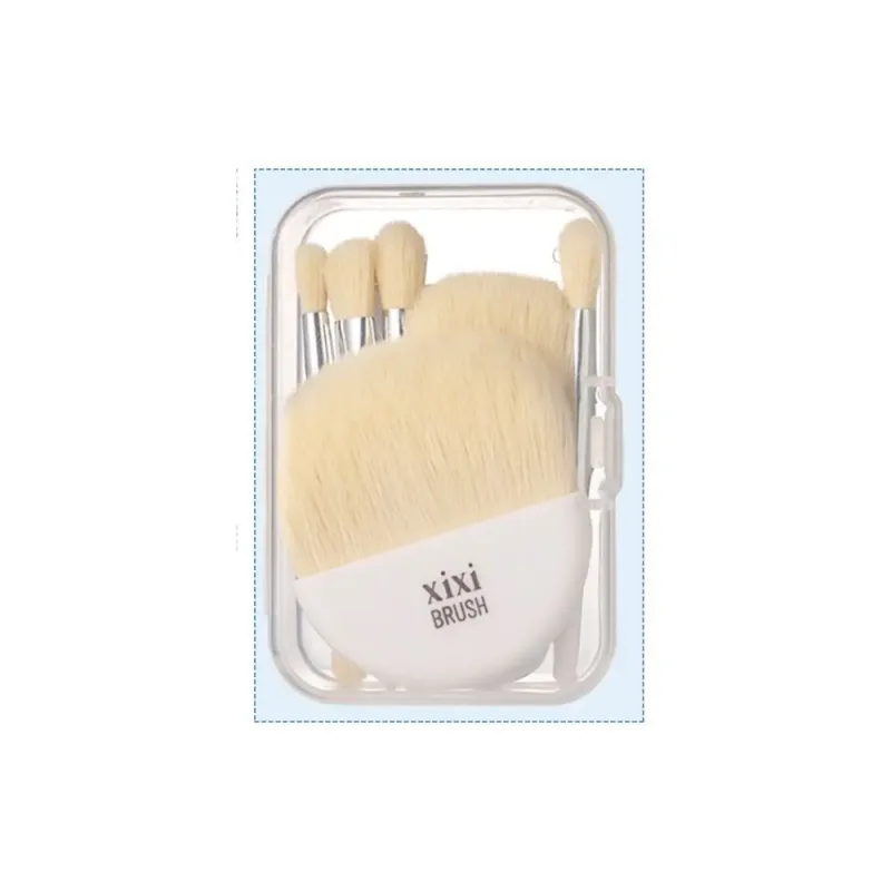 6Pcs Mini Makeup Brushes Set With Box Portable Soft Travel Concealer Brush Beauty Foundation Eye Shadow Tool Eyelash Brush