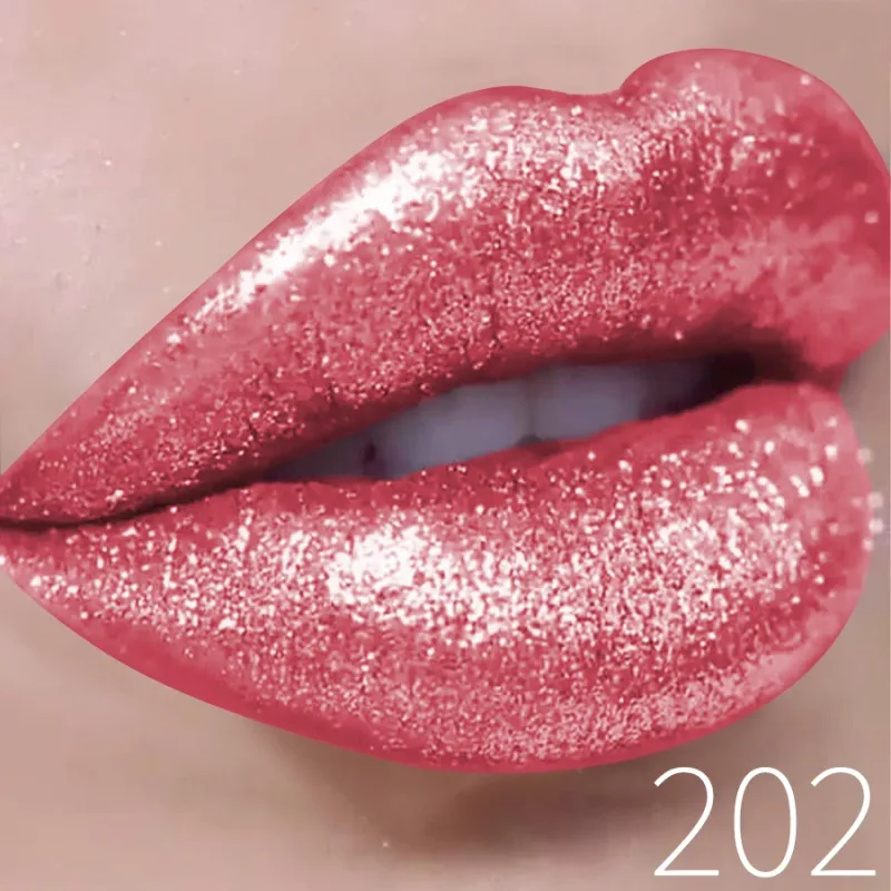 1PC Glitter Lip Gloss Long Lasting Waterproof Metallic Liquid Lipstick Pearl Shining High Pigment Lip Tint Korean Makeup Gifts — image 9