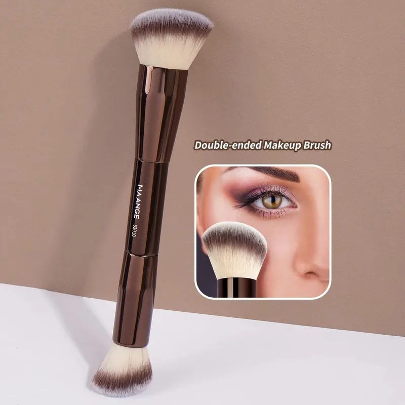 1pcs Double-Ended Foundation Makeup Brushes for Liquid Cream Powder Concealer Soft Fluffy Bristle Cosmetic Beauty Tools