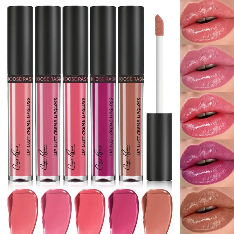 Nude Lipliner Mirror Lip Glaze Set Shiny Lip Shaping Waterproof Makeup Holding Color Makeup Set