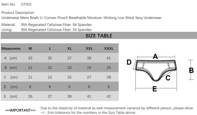 Underwear Mens Briefs U-Convex Pouch Breathable Moisture-Wicking Low Waist Sexy Underwear — image 7