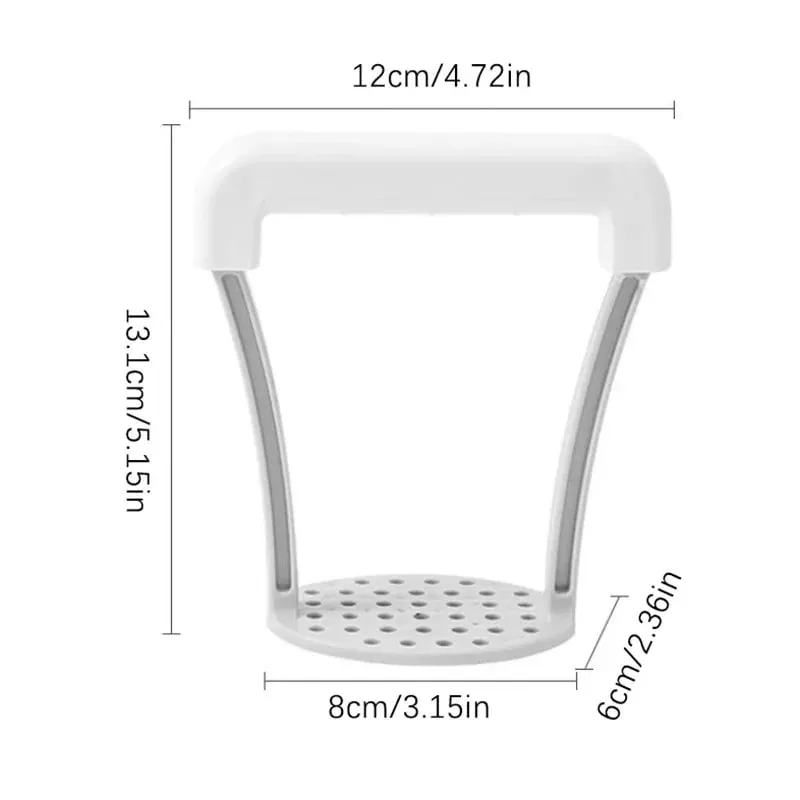 Manual Potato Masher Durable Potato Ricer Kitchen Vegetable Masher With Non-Slip Handle Fruit Juicer Kitchen Gadgets — image 6
