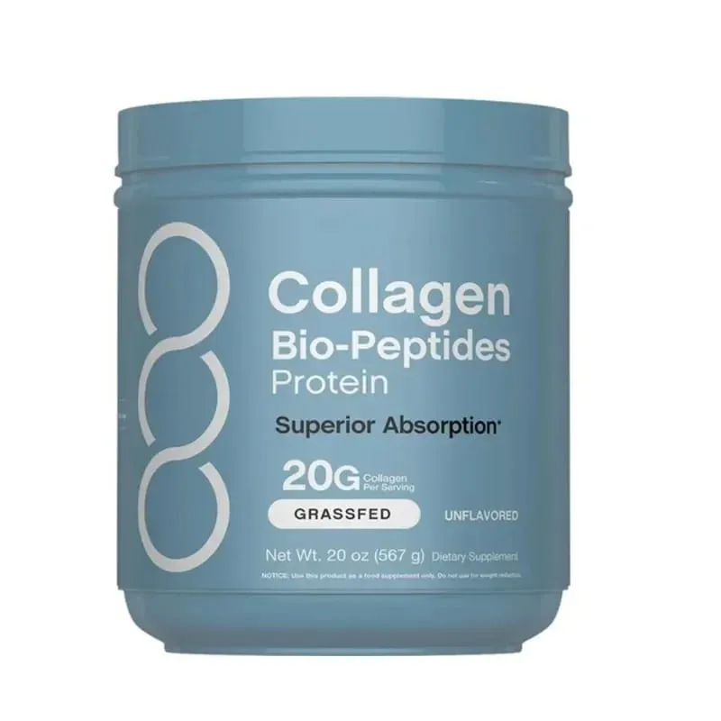 Collagen Bio-Peptides Protein Powder with Grassfed Bovine for Skin Hair Nail Joint Bone & Muscle Support Adults 567 Grams