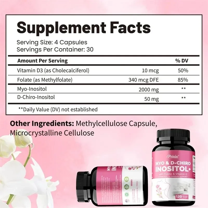 MYO & D-CHIRO INOSITOL - Supports Hormone Balance Healthy Cycles Female Ovarian Health and Boosts The Immune SystemSupplement