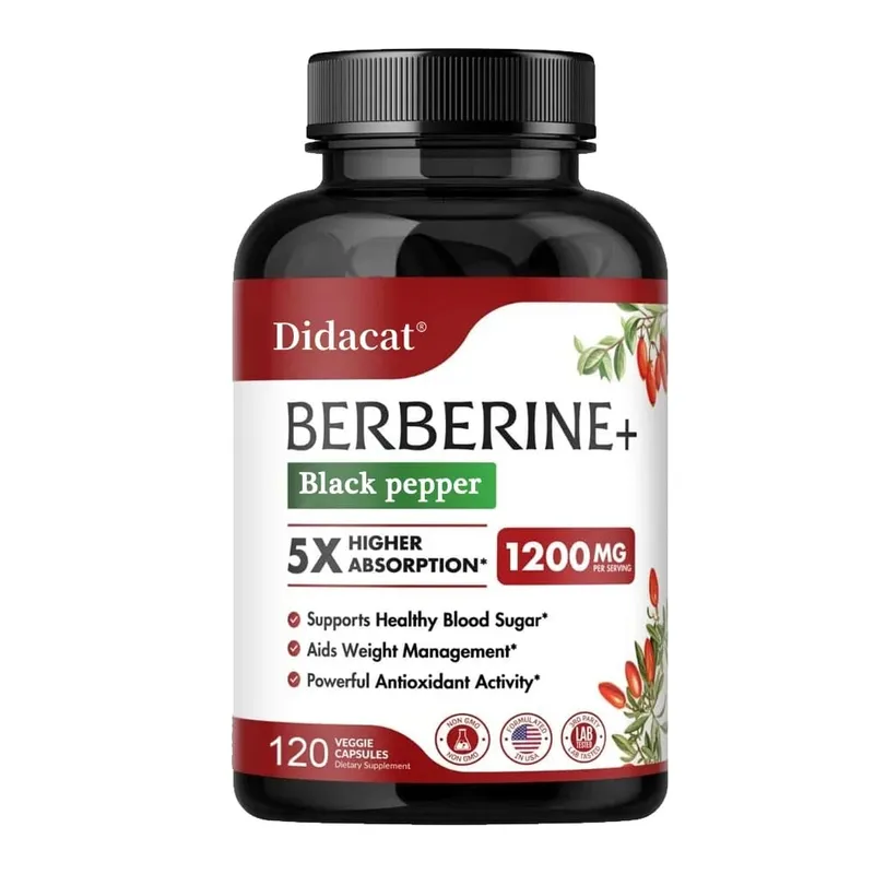 Berberine HCl Supplement - for Metabolism & Cholesterol Weight Management GI & Immunity Vegetarian Gluten-Free — image 9