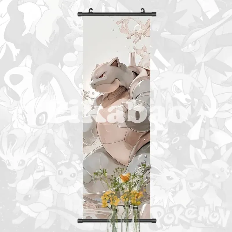 Printed Poster Anime Wall Artwork Greninja Pictures Gardevoir Painting Canvas Pikachu Hanging Scrolls Home Room Decor