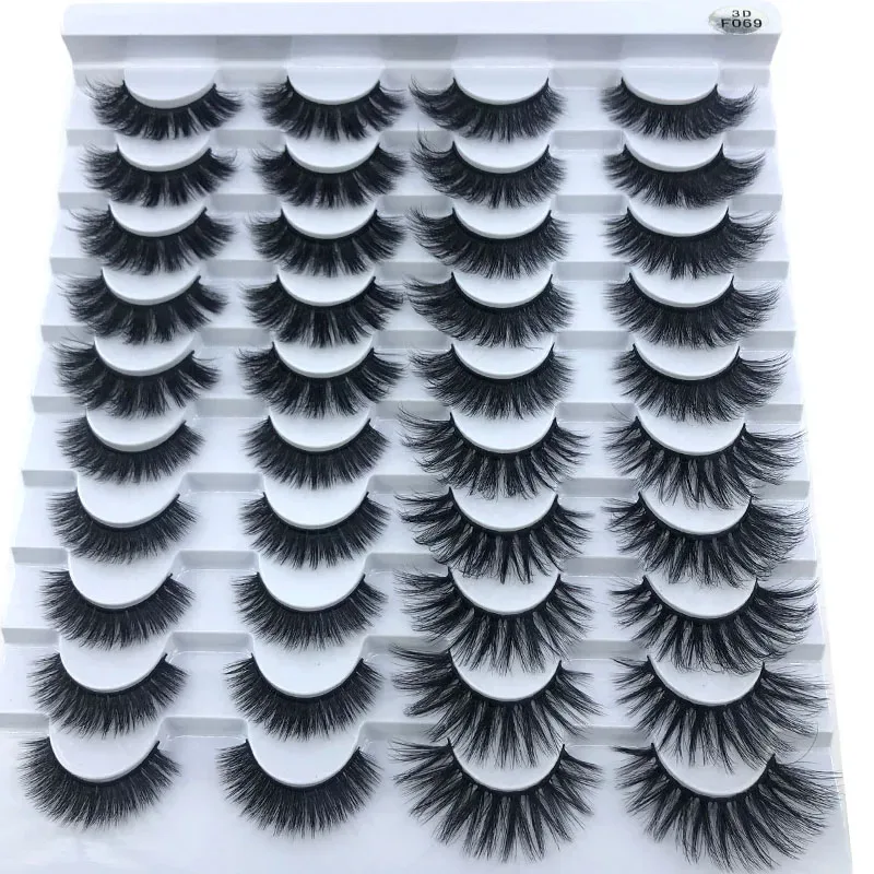 16 Pairs 3D Mink Hair False Eyelashes Natural/Thick Long Eye Lashes Wispy Makeup Beauty Extension Tools — image 17