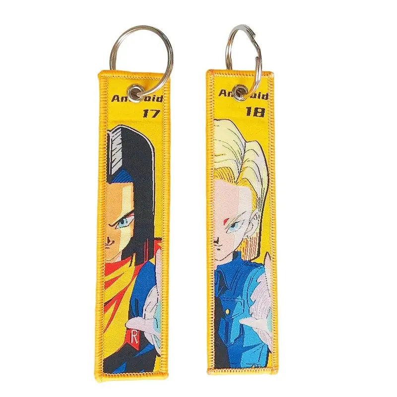 Dragon Ball Embroidery Cool Keychain Lanyard Anime Manga Series Badge Holder USB Pendant Portable Key Lanyard Accessories — image 9