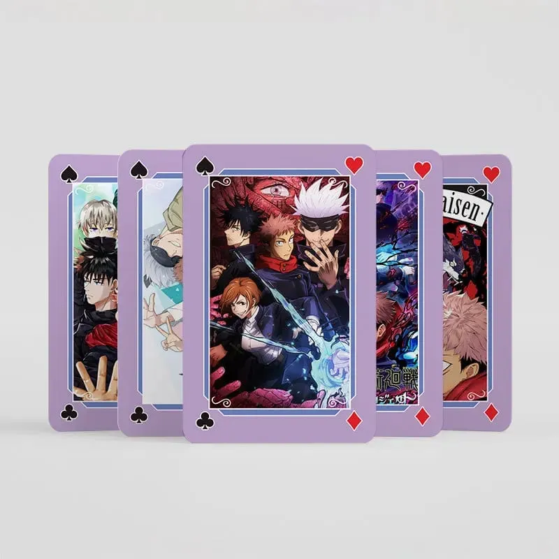 Anime Poker Toy Jujutsu Kaisen Board Game Cards Gojo Satoru Itadori Yuji Cosplay Hardcover Gift — image 5
