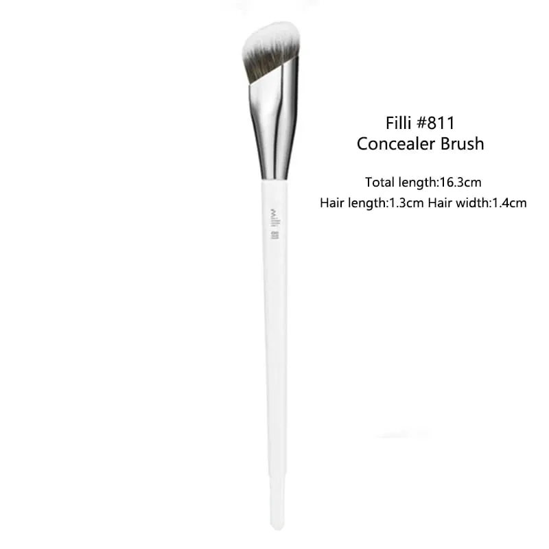 1pc White 811 Corrector Makeup Brushes Angled Liquid Foundation Base Make up Brush Detail Face Essential Concealer Beauty tool — image 5