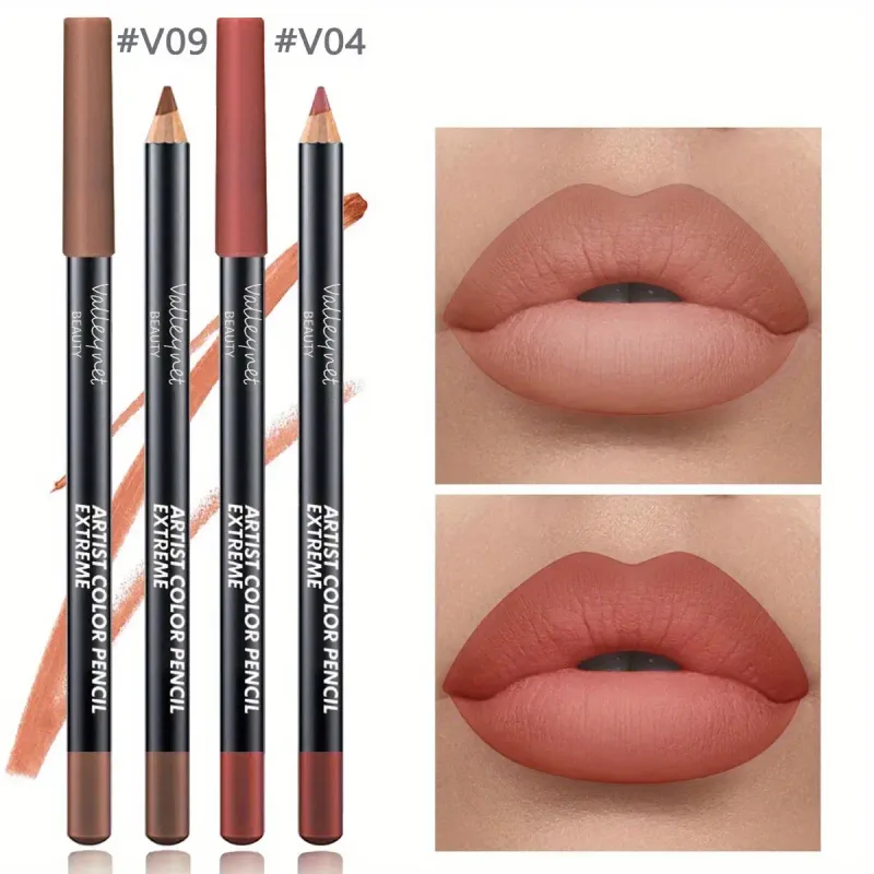 2pcs Lip Liner Makeup Duo:long-lasting waterproof Matte Formula Is Gentle on Sensitive Skin and Ideal for Light Beige Tones — image 7