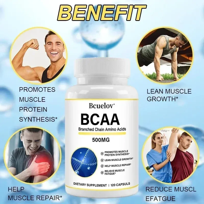 Supplement – Branched Chain Amino Acids Capsules – Enhance Strength and Energy Levels Increase Muscle Mass — image 3