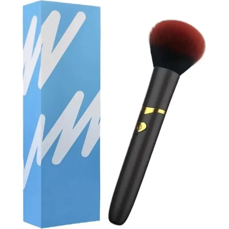 10 versnellingen vibratie make-upborstel Elektrische make-upborstel USB oplaadbare cosmetische borstel voor vloeibare poeder Blusher Concealer