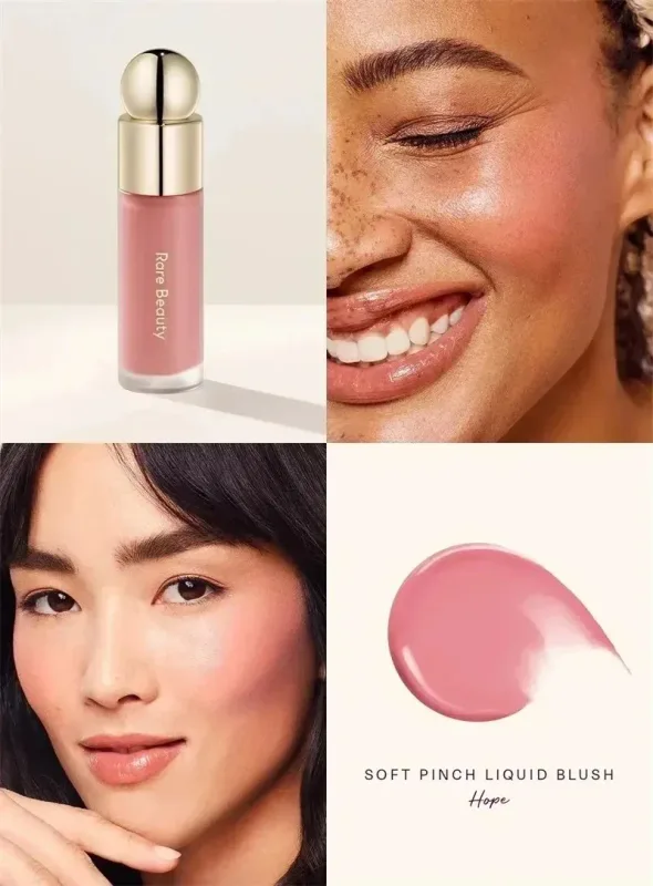 Rare Beauty Makeup Cheek Blush Cream Blusher Stick Bliss Encourage Lipstick New Happy Hope Worth Love Lip Gloss Brand Cosmetics