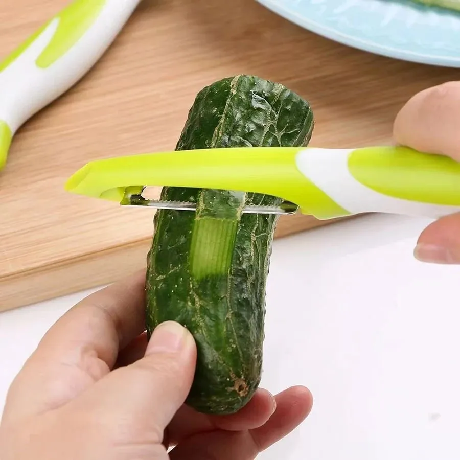 Vegetable and fruit peeler suitable for kitchen fruit vegetable and potato peeler ergonomic non-slip handle and sharp blade. — image 7