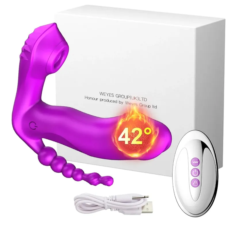 Powerful Sucking Vibrator Female Anal Bead Wireless Remote Control Clitoris Stimulator Vagina Massager Adult Sex Toys for Women — image 9