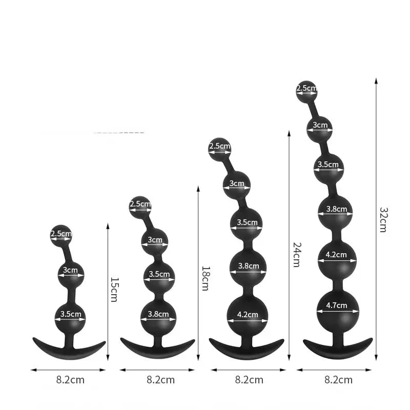 Bdsm Silicone Big Anal Plug Anal Beads Anus Masturbation Butt Plugs Erotic Flirt Sex Toys Prostate Massage for Couple Men Women — image 1