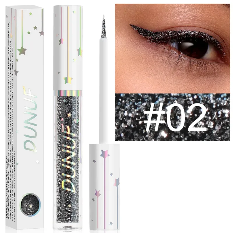 Diamond Blue Sequins Eyeliner Glitter Shiny Brighten Lying Silkworm Makeup Highlight Liquid Eye Liners Pigment Green Silver Gold — image 8