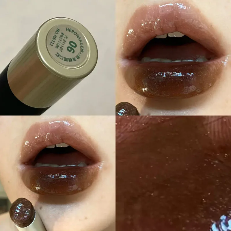 Herorange Mirror Lip Gloss 24H Waterproof Long-Lasting Lipstick No Transfer No Fading Matte & Shine Plumping Lip Makeup Women's — image 7