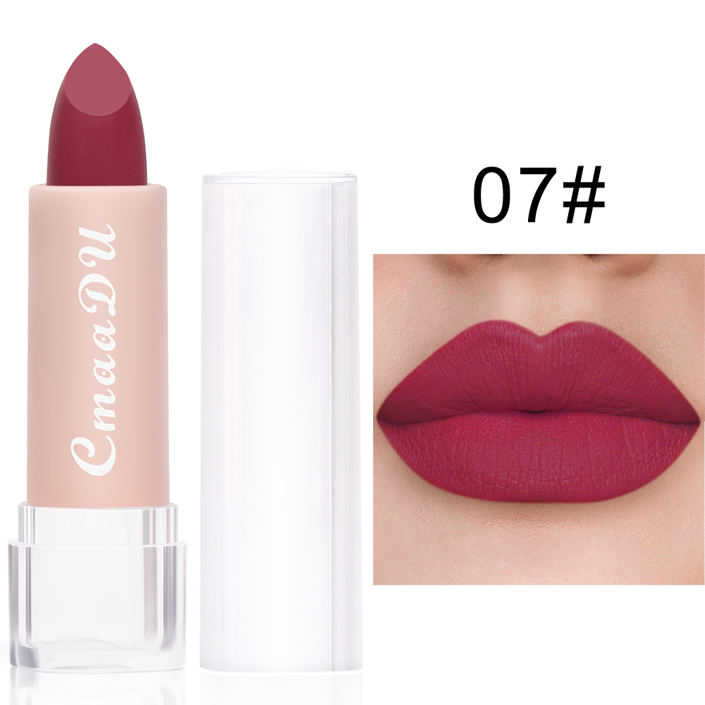 1 Pcs Velvet Matte Lipstick Long-Lasting Non-Stick Cup Waterproof Moisturizing Lip Gloss Fashion Classic Shades For Daily & Date — image 14