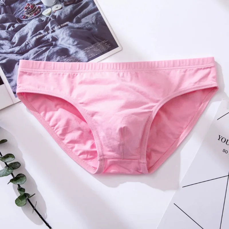 Men Briefs Sexy Comfortable Breathable U Convex Underwear Low-Rise Underpants Bikini Slip Homme Classic Basics Quick-Dry