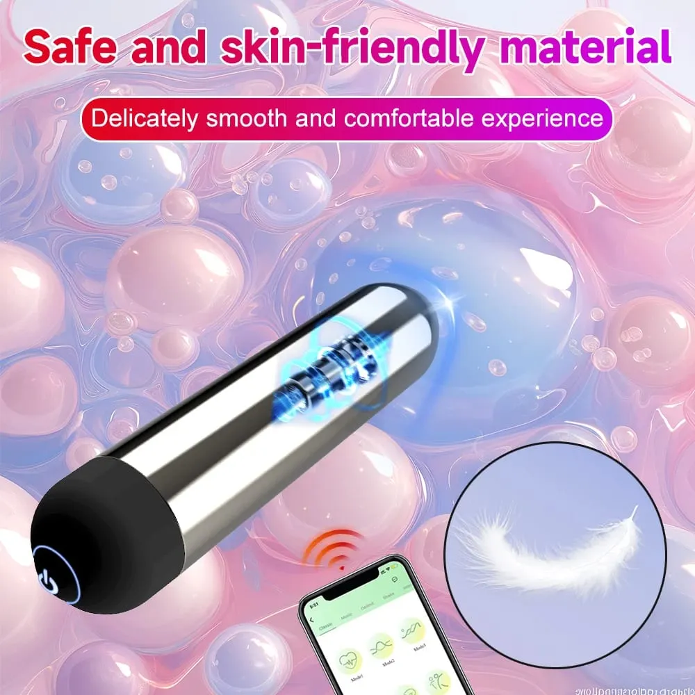 Výkonná aplikace Bullet Vibrator APP Bluetooth Control Clitoral G bodová stimulační masážní masáž Mini Anální Pussy Stimulátor Sexuální hračka pro ženy