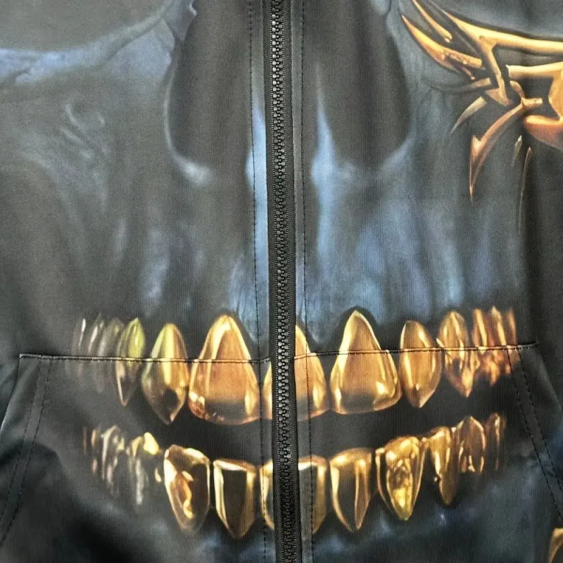 Sweatshirt Hoodie Lelaki Musim Bunga dan Musim Luruh Cetakan Digital 3D Siri Harimau Zip up Hoodies Fesyen Baju Sweat Peribadi untuk Lelaki — image 3
