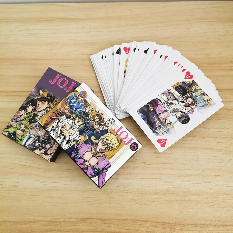 Cosplay Board Game Cards Joseph Joestar Kujo Jotaro Josuke Hardcover Poker Toy Gift With Box — image 1