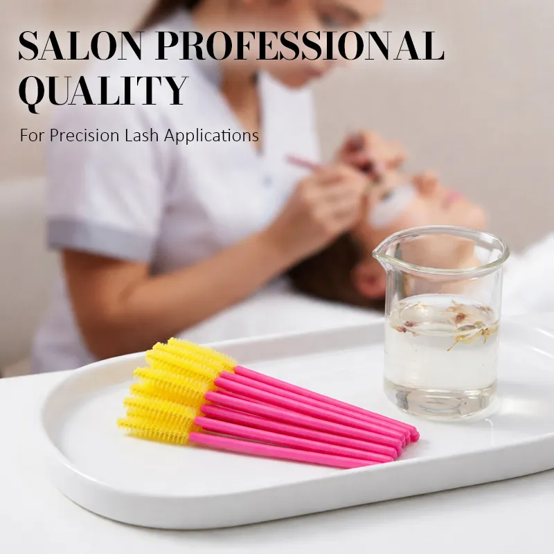 Silicone Eyelash Brush Mascara Wands Applicator Eyebrow Comb Rod Spoolies Eyelashes Brushes Lash Extension Supplies Makeup Tools — image 6