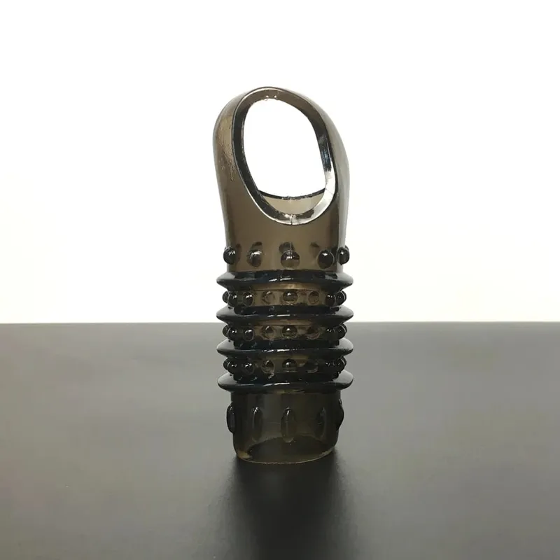 Male Penis Sleeve Dual Cock Rings Delay Ejaculation Nozzle Penis Rings Enlargement Reusable Cockring Sex Toys for Men Adults — image 11