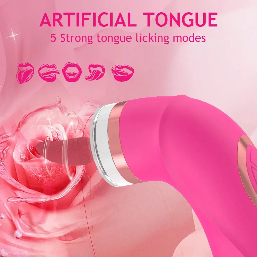 Kvinnlig Clit Sucker Vibrator Sexleksak Kraftfull avsugning Sugande bröstvårtor Stimulering Slicka fitta Massage Onani G Spot Orgasm — image 2