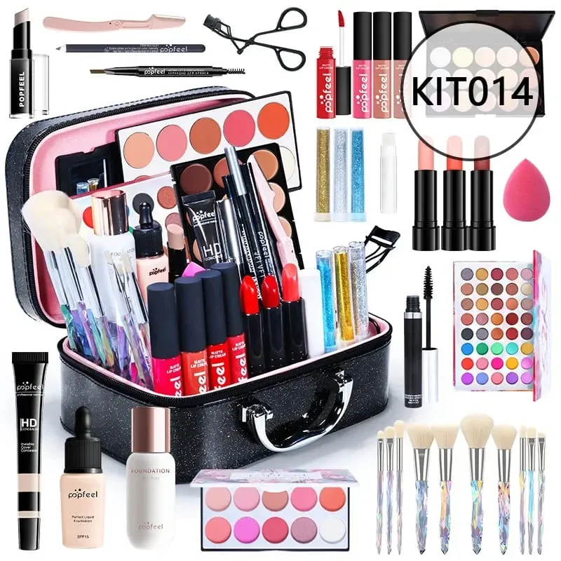 Christmas Makeup Gift Box Foundation Eyeshadow Powder Long Lasting Lip Ink 27 Pieces Birthday Gifts Makeup for Women Full Kit — image 8