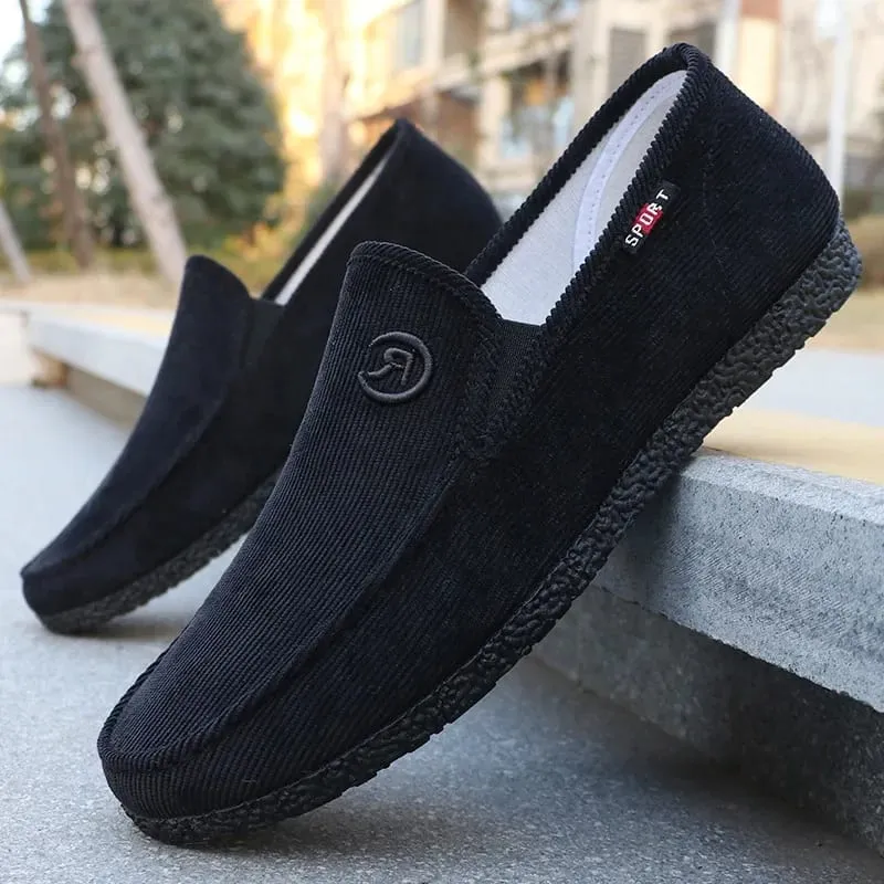 Men's canvas shoes spring and autumn season cloth shoes soft soled low cut casual shoes work shoes sneakers men 39-45