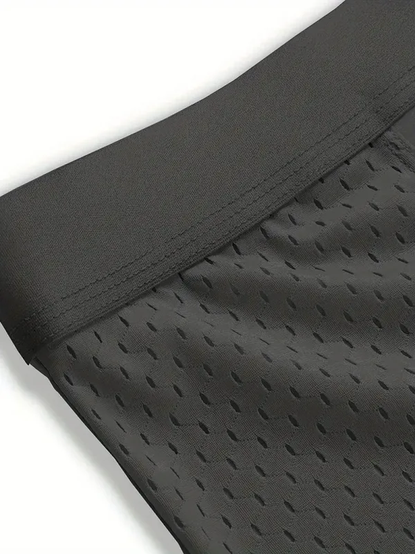 8 ชิ้น/เซ็ตผู้ชายชุดชั้นในผ้าไหมน้ำแข็งตาข่ายกางเกงผู้ชายBreathable Tracelessกางเกงแฟชั่นชายสีทึบนักมวยกางเกงขาสั้น — image 6