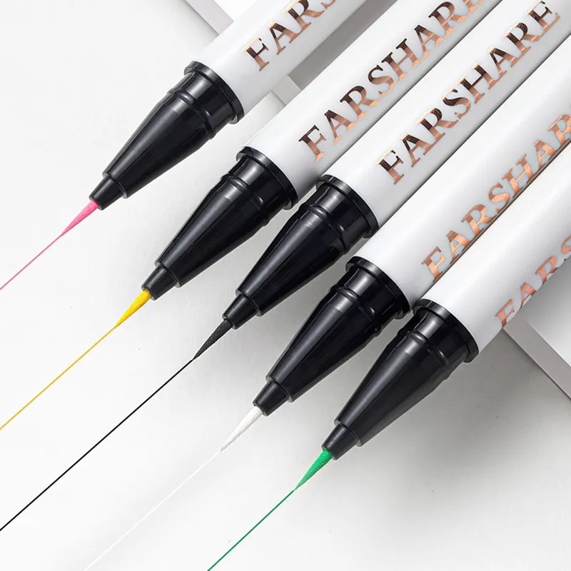 0.1mm Colorful Liquid Eyeliner Pen Waterproof Lasting Quick-Dry Easy To Color Eye Liner Cosmetics Tool Blue Pink White Eyeliner — image 7