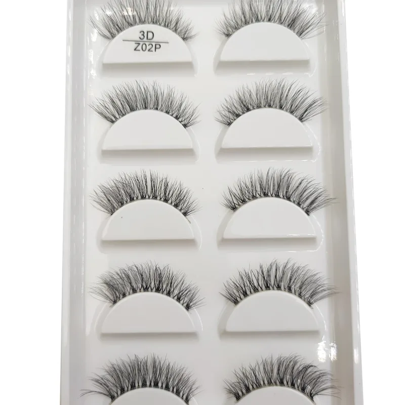 Transparent 3D Mink Eyelashes Natural Clear False Eye Lashes Soft Invisible Eyelash Wispy Makeup Faux Cils H13 X08 5 Pairs — image 12