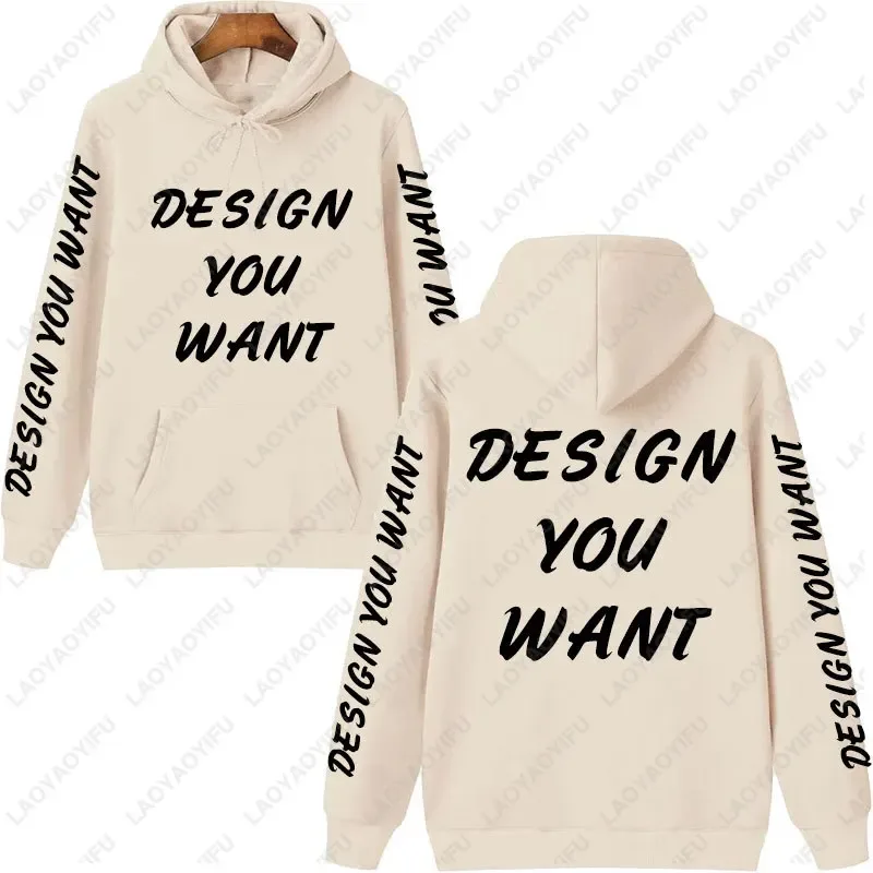 Aangepaste foto gepersonaliseerde hoodie herfst opwarming en comfort sweatshirt unisex casual op maat bedrukte tekst DIY hoodie mode