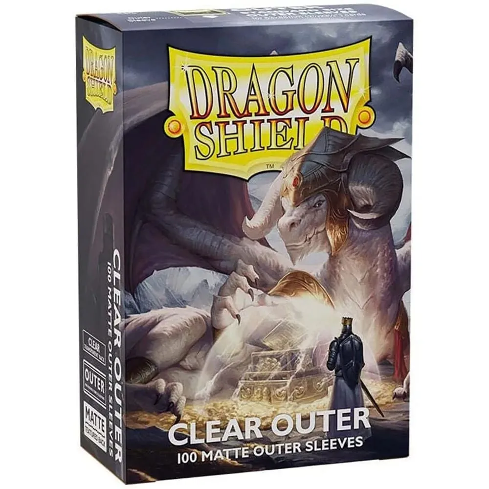 Clear Outer 100 Pcs Matte Dragon Shield: Outer Sleeves Are Smooth & Tough - Compatible with Magic PKM Cards Protector Cover — image 4
