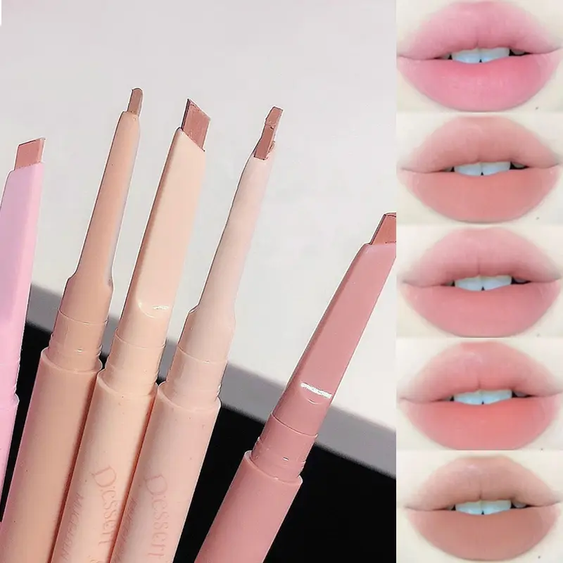 Dessert Lip Liner Automatic rotating waterproof lasting no color outline lip lipstick pen — image 1