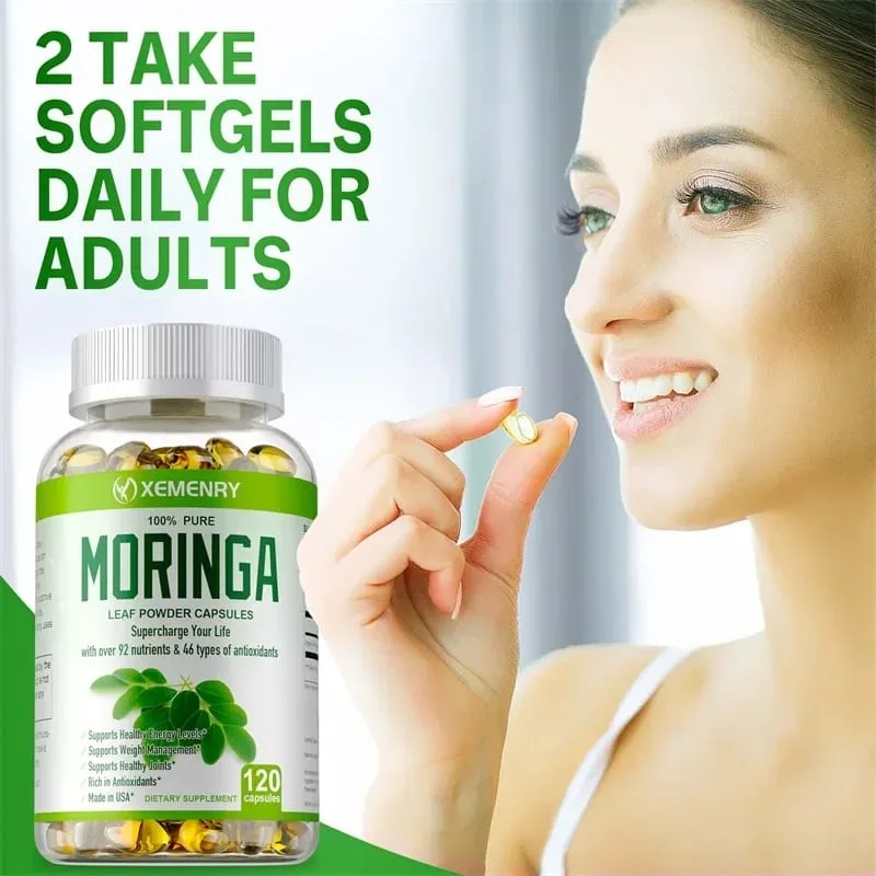 Organic Moringa Capsules - Strengthen The Immune System Promote Metabolism Enhance Energy Help Detoxification Anti-oxidation — image 7